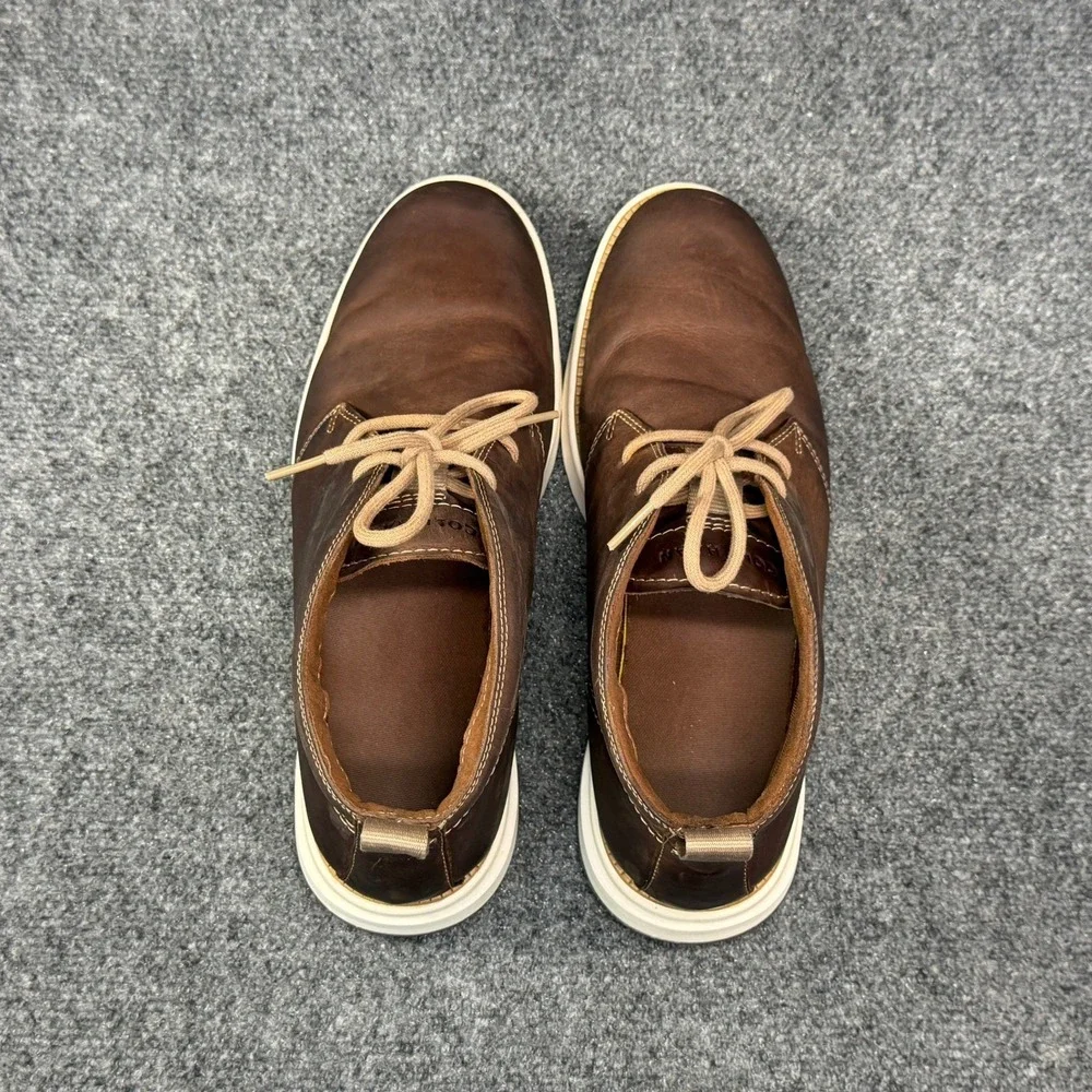 Cole Haan Grand Atlantic Chukka Boots Men's 10 Brown Leather Classic Casual Shoe